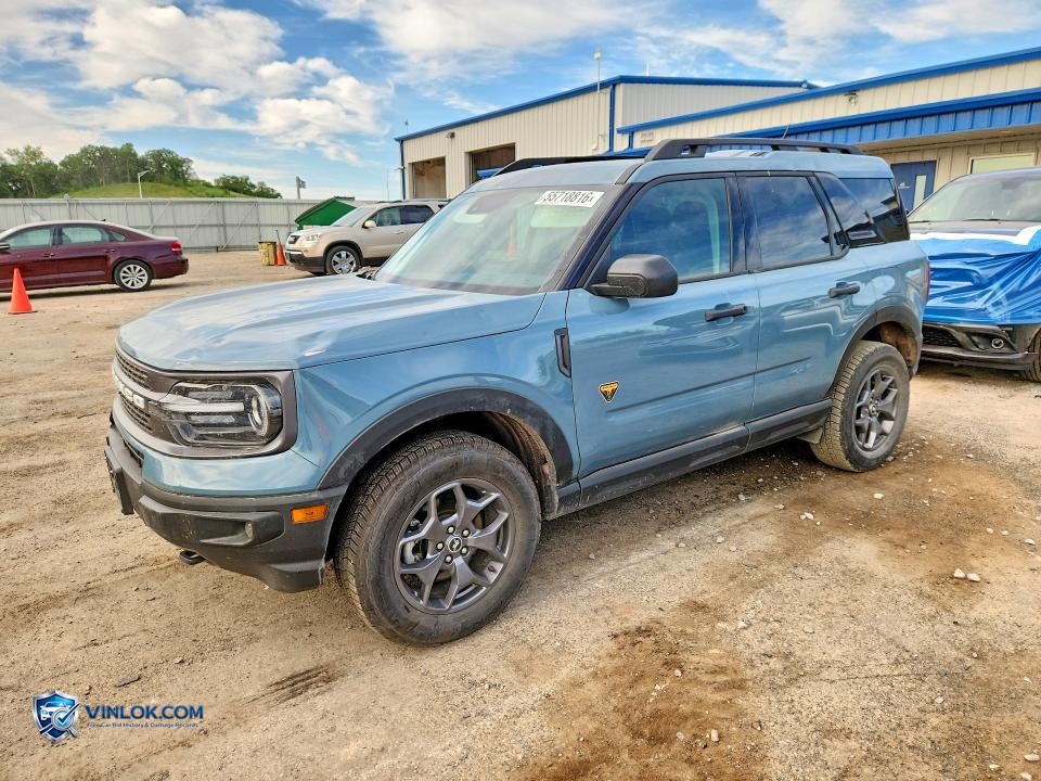 2023 FORD BRONCO SPORT BADLANDS – Lot 55718816 auction photo