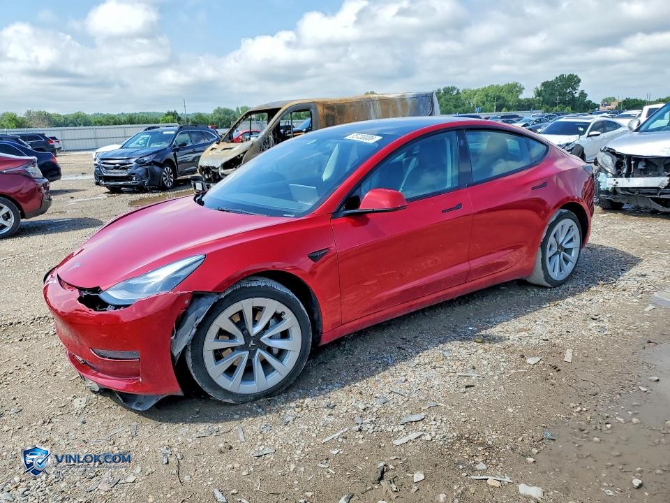 2022 TESLA MODEL 3 – Lot 55720006 auction photo