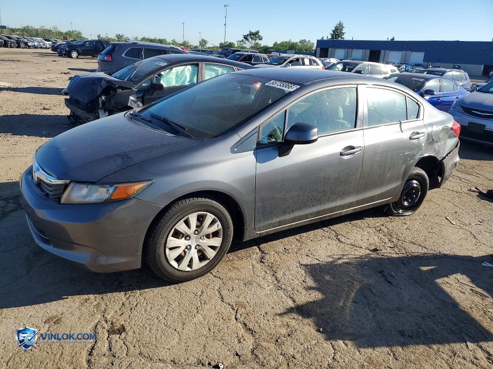 2012 HONDA CIVIC LX – Lot 55735866 auction photo