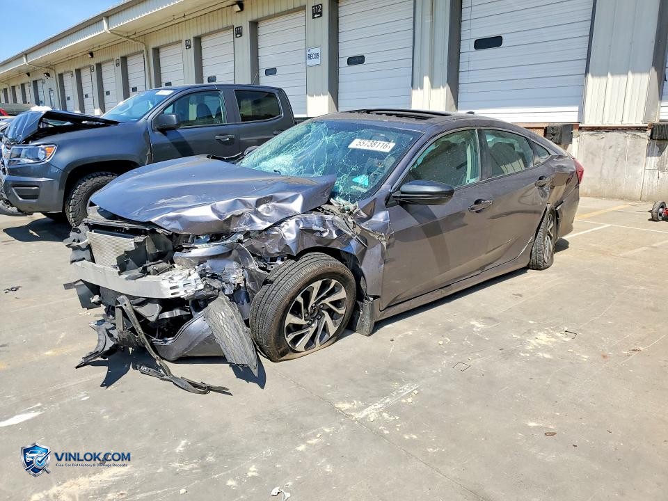 2018 HONDA CIVIC EX – Lot 55738116 auction photo