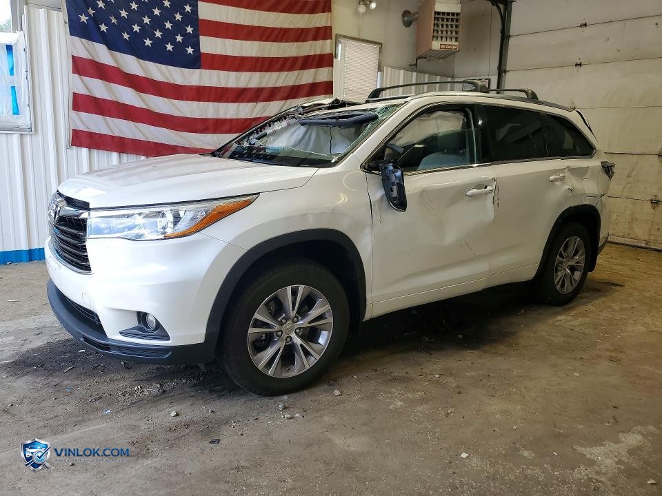 2015 TOYOTA HIGHLANDER XLE – Lot 55746696 auction photo