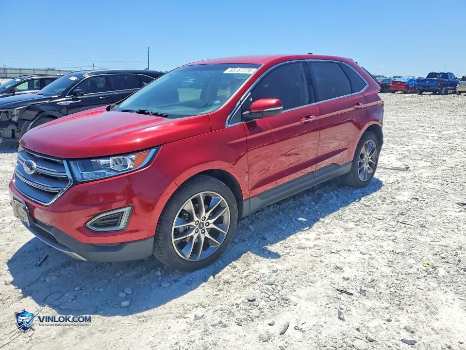 2016 FORD EDGE TITANIUM – Lot 55757776 auction photo