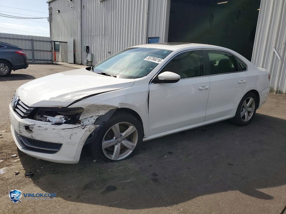 2012 VOLKSWAGEN PASSAT SE – Lot 55786016 auction photo