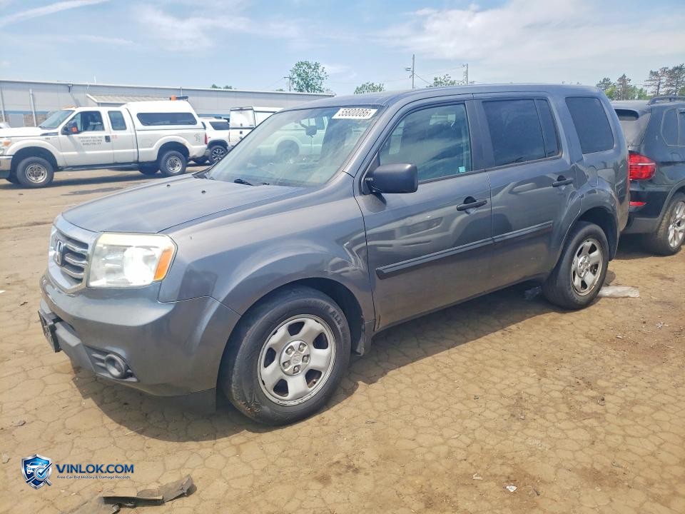 2013 HONDA PILOT LX – Lot 55800086 auction photo