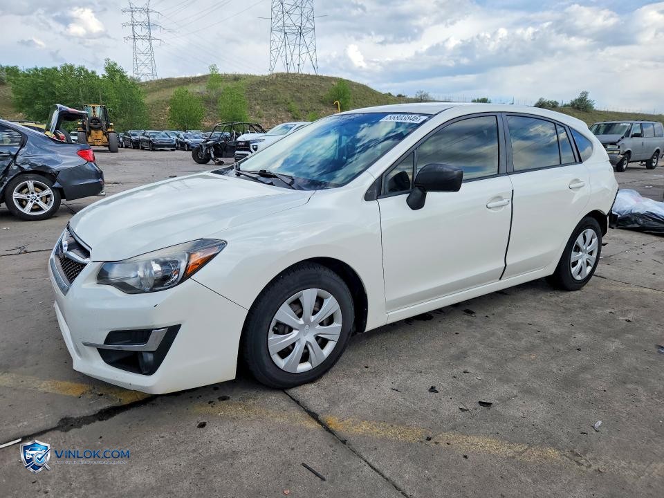 2016 SUBARU IMPREZA – Lot 55803846 auction photo