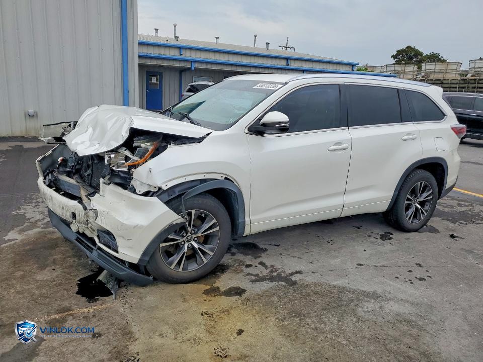 2016 TOYOTA HIGHLANDER XLE – Lot 55813236 auction photo