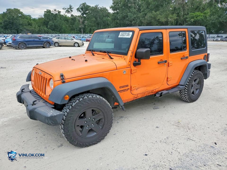 2012 JEEP WRANGLER UNLIMITED SPORT – Lot 55820106 auction photo