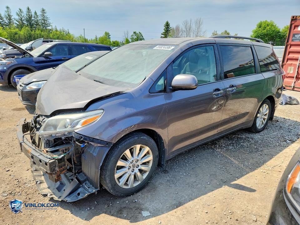 2015 TOYOTA SIENNA XLE 7-PASSENGER – Lot 55824496 auction photo