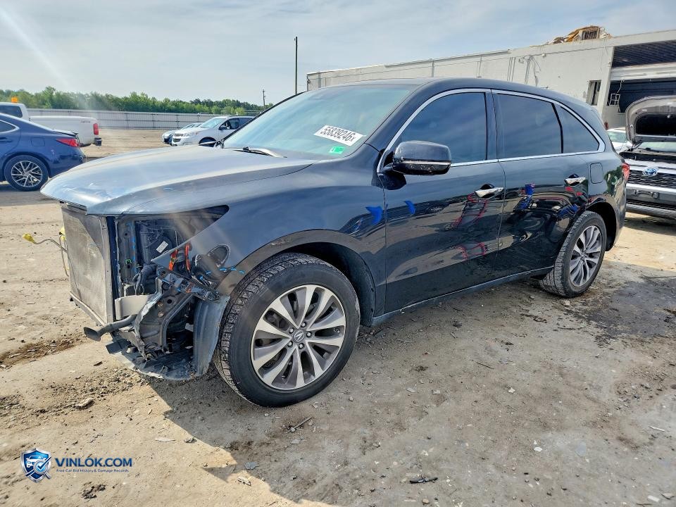 2016 ACURA MDX TECHNOLOGY – Lot 55839246 auction photo
