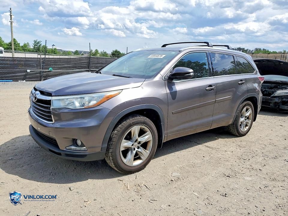 2015 TOYOTA HIGHLANDER LIMITED – Lot 55844676 auction photo