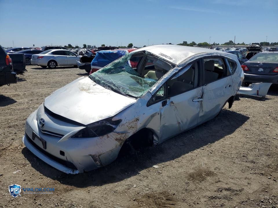 2012 TOYOTA PRIUS V TWO – Lot 55888736 auction photo