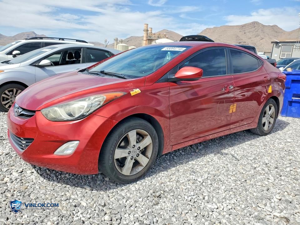 2012 HYUNDAI ELANTRA GLS – Lot 55894716 auction photo