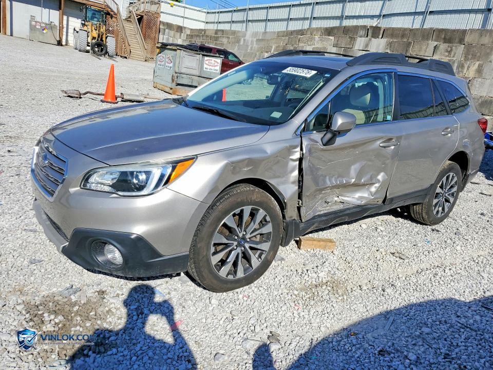 2016 SUBARU OUTBACK 2.5I LIMITED – Lot 55902576 auction photo