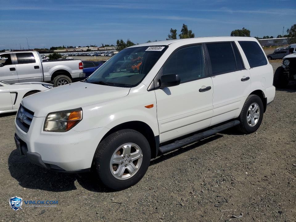 2007 HONDA PILOT LX – Lot 55908536 auction photo