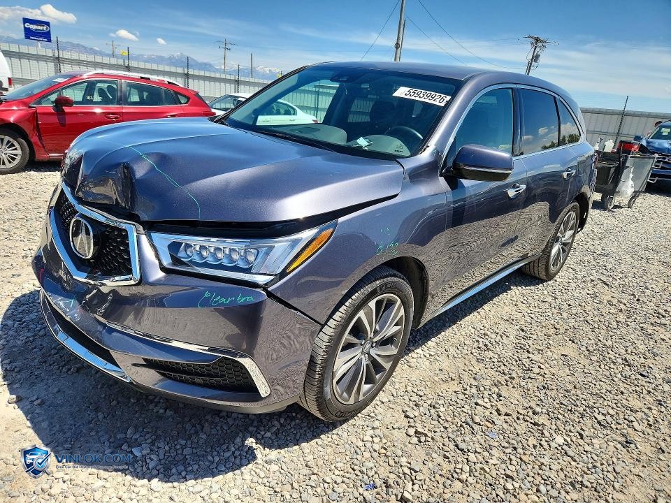 2020 ACURA MDX TECHNOLOGY – Lot 55939926 auction photo