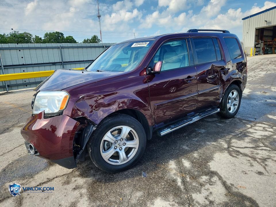 2015 HONDA PILOT EXL – Lot 55940526 auction photo
