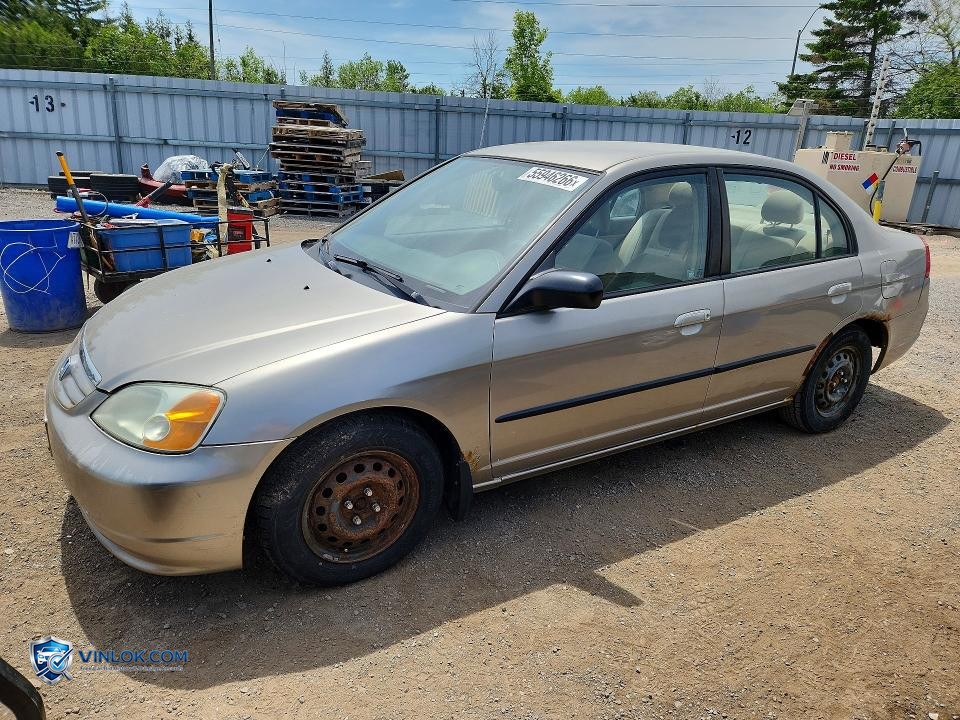 2003 HONDA CIVIC DX – Lot 55946266 auction photo