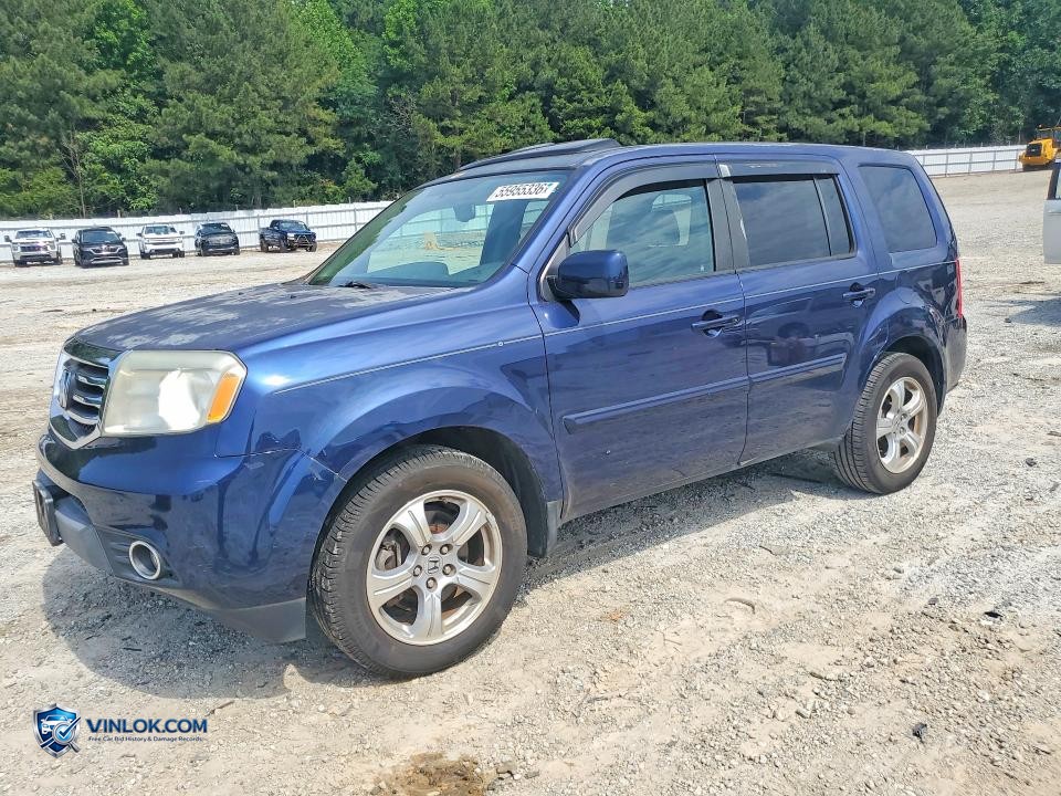 2014 HONDA PILOT EXL – Lot 55955336 auction photo