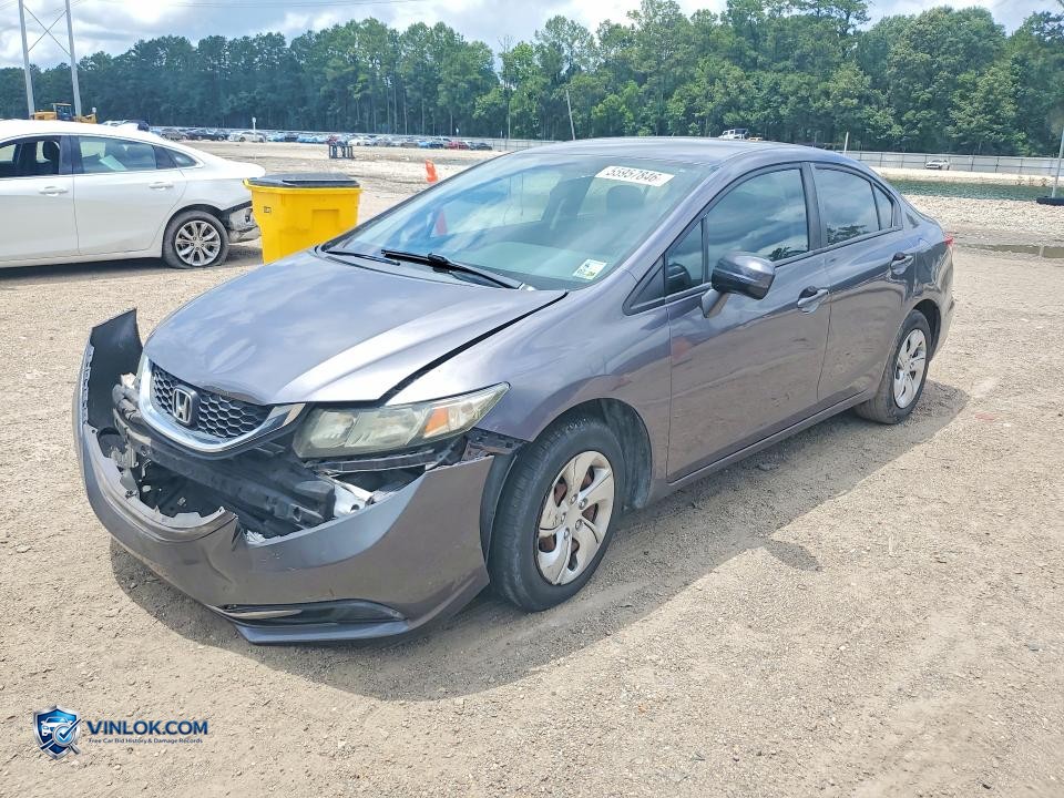 2014 HONDA CIVIC LX – Lot 55957846 auction photo