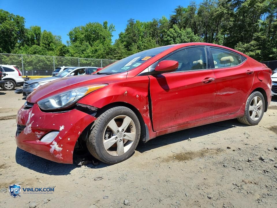 2013 HYUNDAI ELANTRA GLS – Lot 55961476 auction photo