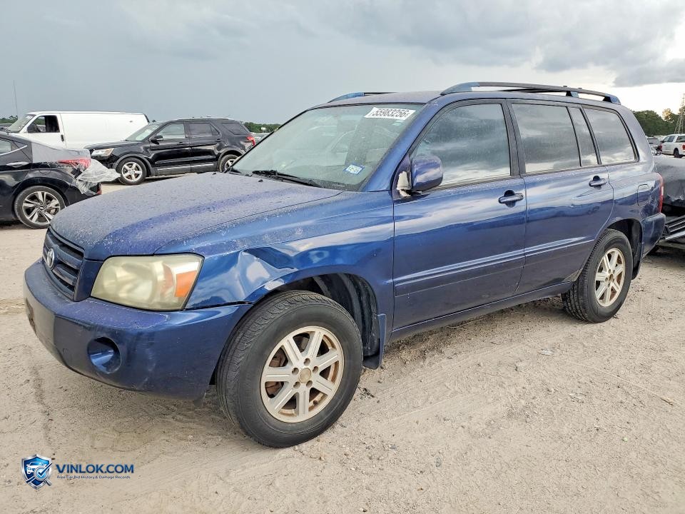 2004 TOYT HIGHLANDER – Lot 55983256 auction photo