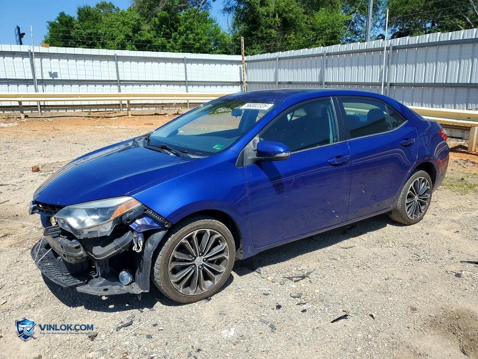 2016 TOYOTA COROLLA S PLUS – Lot 56002326 auction photo