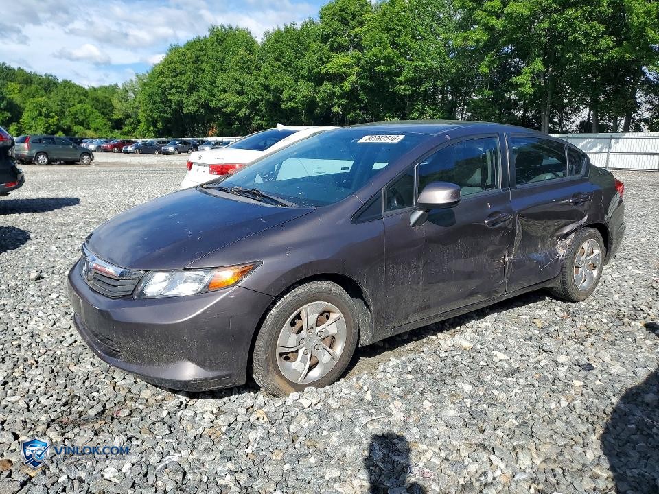 2012 HONDA CIVIC LX – Lot 56092516 auction photo