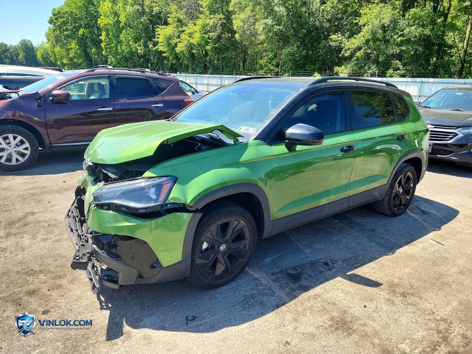 2025 VOLKSWAGEN TAOS SE BLACK – Lot 56107686 auction photo