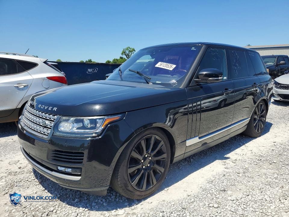 2017 LAND ROVER RANGE ROVER SUPERCHARGED – Lot 56120526 auction photo