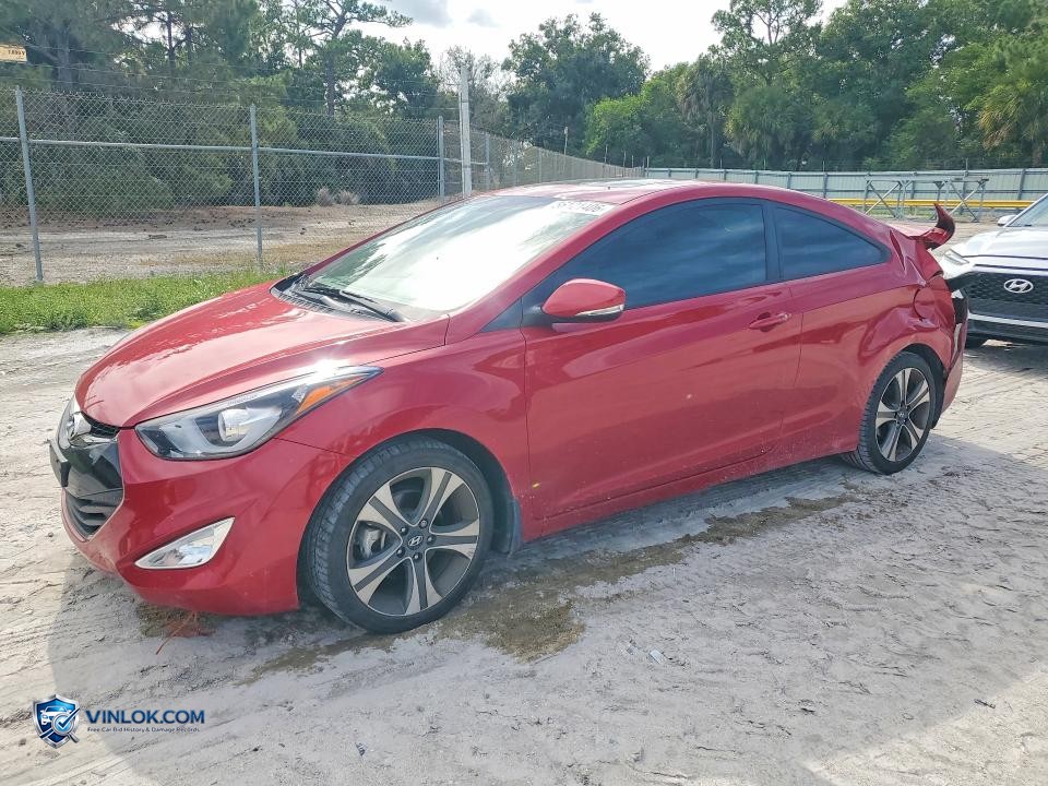 2014 HYUNDAI ELANTRA COUPE BASE – Lot 56121406 auction photo