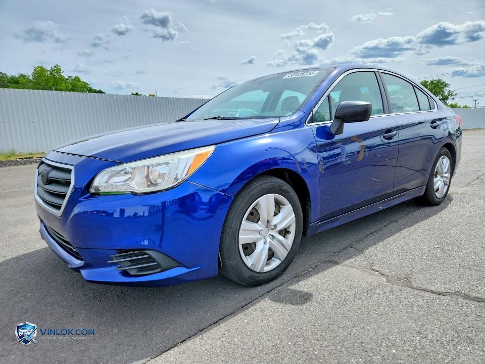 2016 SUBARU LEGACY 2.5I – Lot 56126216 auction photo
