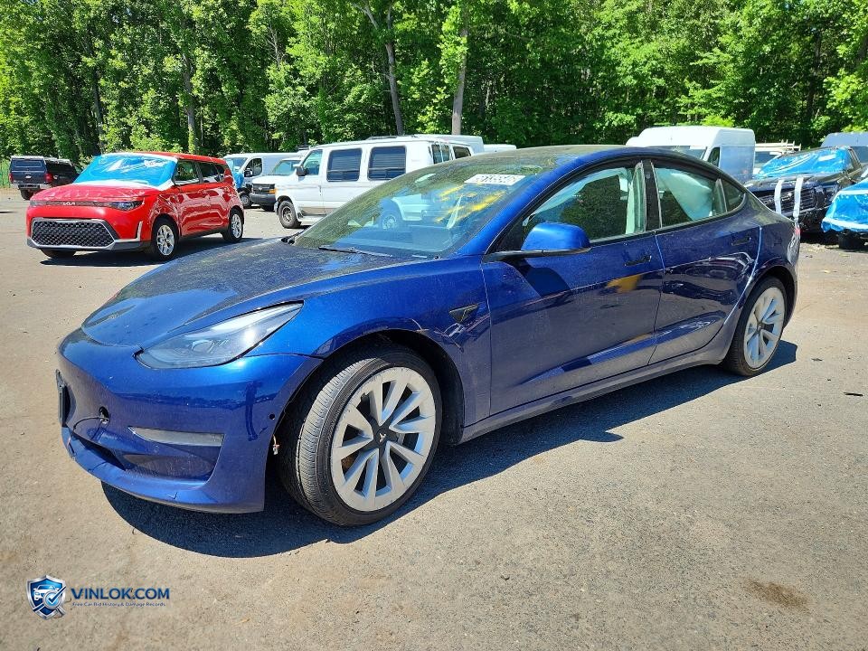 2022 TESLA MODEL 3 – Lot 56135546 auction photo