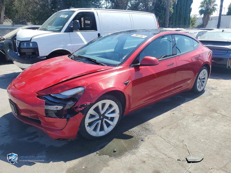 2022 TESLA MODEL 3 – Lot 56150576 auction photo