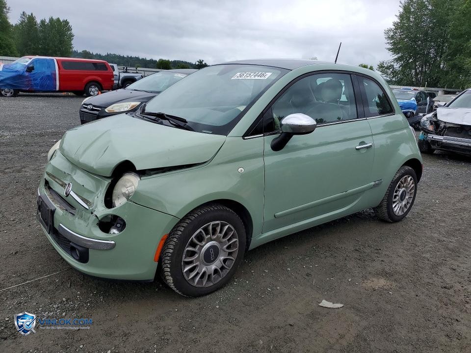 2012 FIAT 500 LOUNGE – Lot 56157446 auction photo