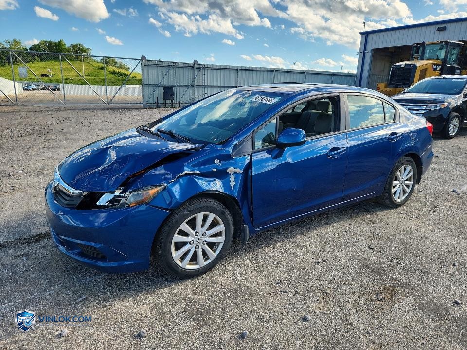 2012 HONDA CIVIC EX – Lot 56183946 auction photo