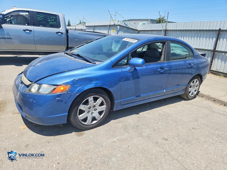 2008 HONDA CIVIC LX – Lot 56188596 auction photo