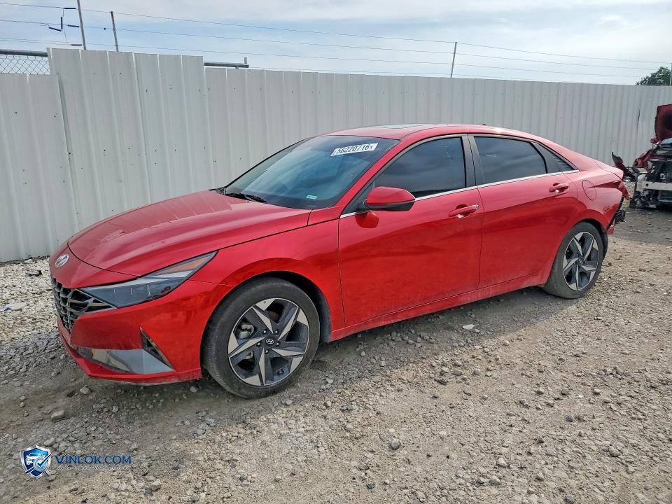 2023 HYUNDAI ELANTRA LIMITED – Lot 56220716 auction photo