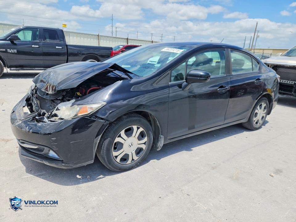 2015 HONDA CIVIC HYBRID L – Lot 56231216 auction photo