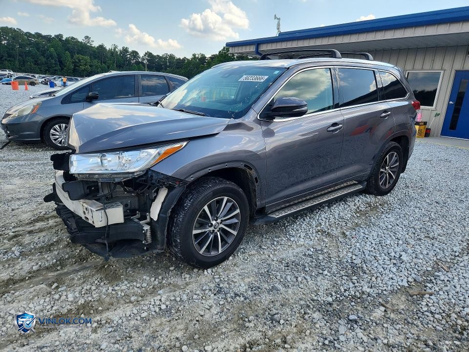 2018 TOYOTA HIGHLANDER XLE – Lot 56233666 auction photo