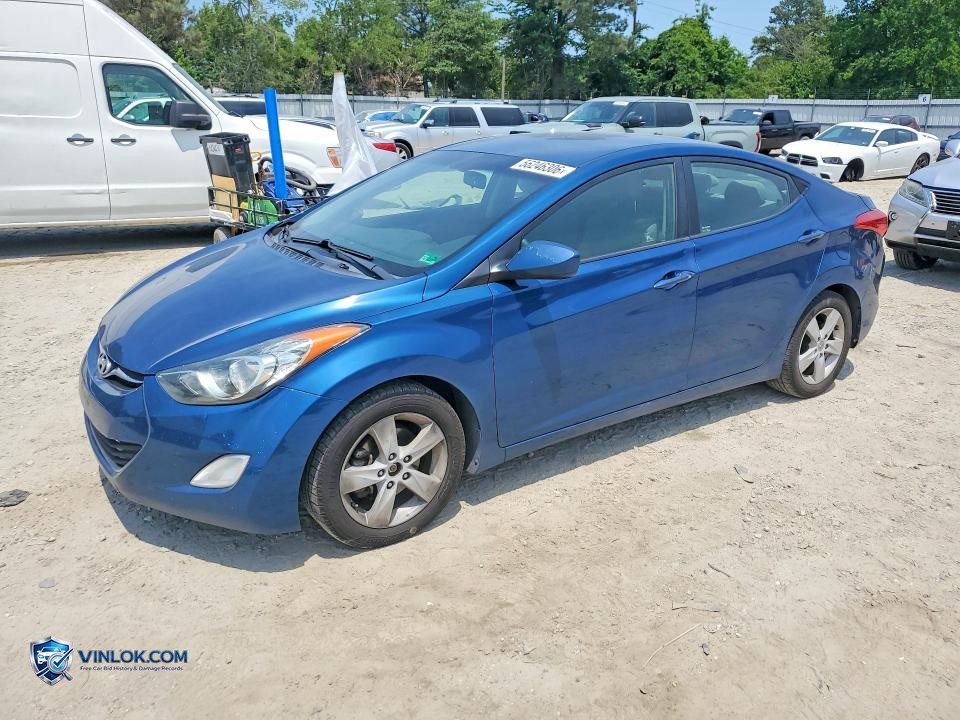 2013 HYUNDAI ELANTRA GLS – Lot 56246306 auction photo