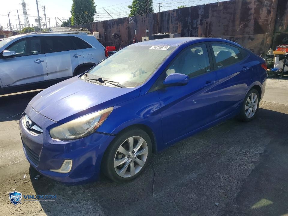 2013 HYUNDAI ACCENT GLS – Lot 56256016 auction photo