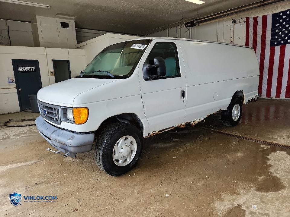 2007 FORD ECONOLINE E350 SUPER DUTY VAN – Lot 56286356 auction photo