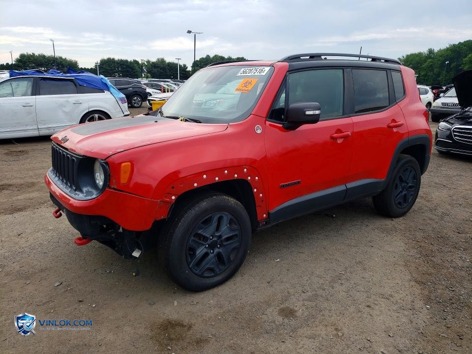 2018 JEEP RENEGADE TRAILHAWK – Lot 56287516 auction photo