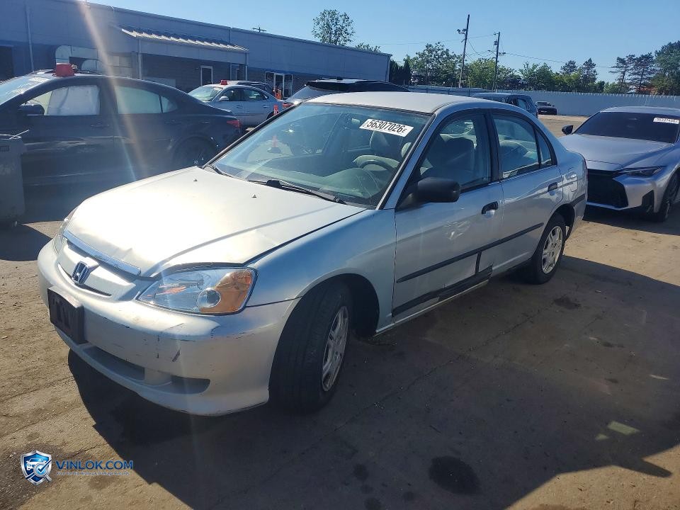 2002 HONDA CIVIC DX – Lot 56307026 auction photo