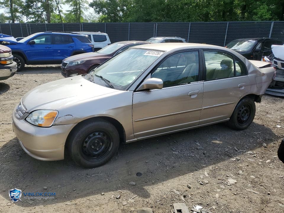 2002 HONDA CIVIC LX – Lot 56315726 auction photo