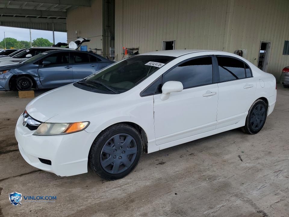 2009 HONDA CIVIC LX – Lot 56343476 auction photo