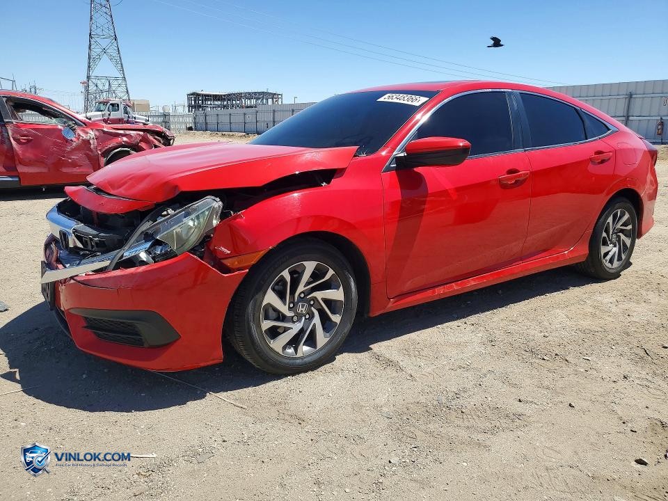 2018 HONDA CIVIC EX – Lot 56348366 auction photo