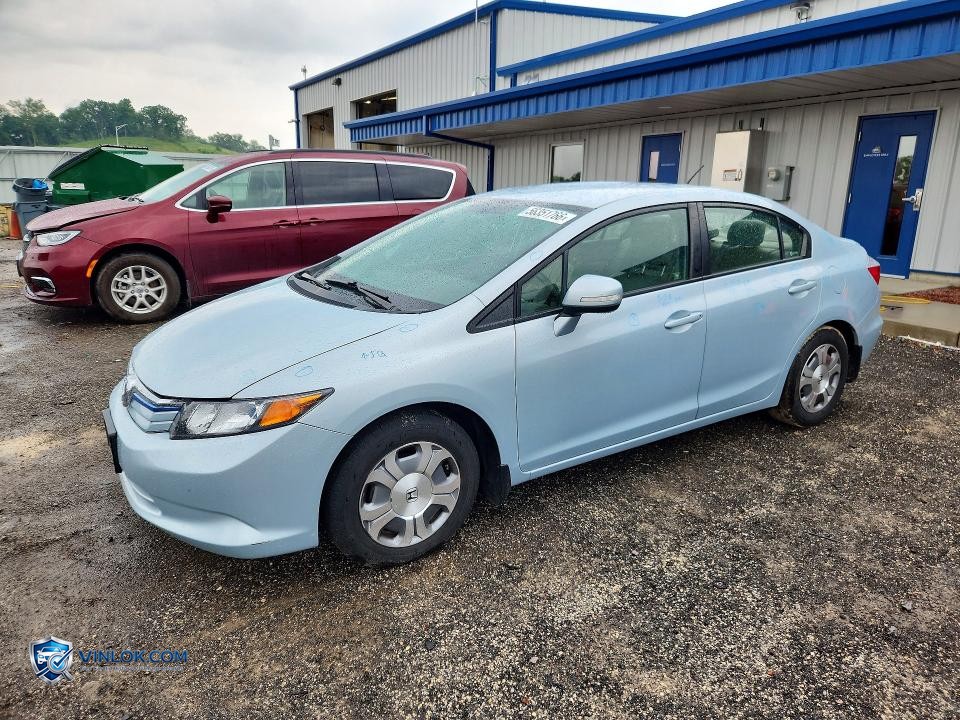 2012 HONDA CIVIC HYBRID L – Lot 56351766 auction photo