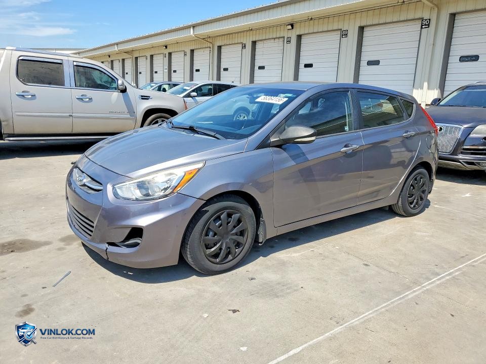 2015 HYUNDAI ACCENT GS – Lot 56364156 auction photo