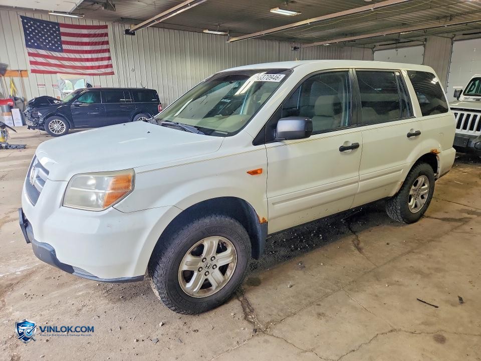 2007 HONDA PILOT LX – Lot 56370946 auction photo